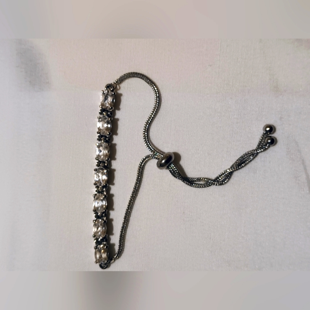 Lab Created Sapphire Bolo Bracelet - Picture 2 of 4